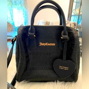 Juicy Couture Black Logo Imprint Handbag